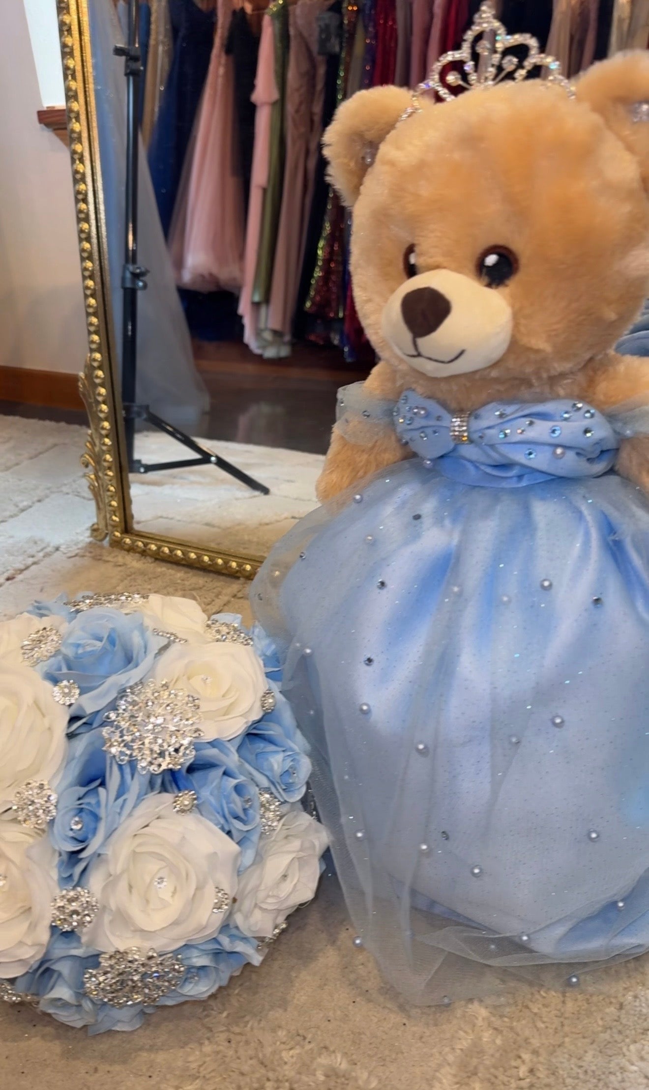CUSTOM TEDDY BEARS TO YOUR XV DRESS